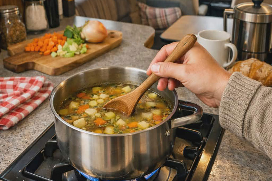 Χειμώνας στο αυτοκινούμενο ή το τροχόσπιτο. 5 εύκολες σούπες σε ένα σκεύος.